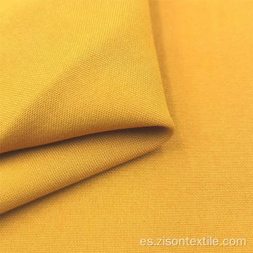 Tejido amarillo teñido tejido de poliéster antiarrugas para pantalones